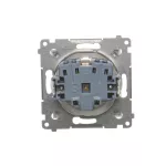 Simon 54 WMDW-03111x-011AB Gniazdo Schuko z przesłonami (moduł) 16A, 250V~, zaciski śrubowe; antybakteryjny biały