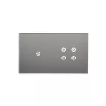 Simon 54 Touch WMDZ-01115S-071 Panel dotykowy S54 Touch, 2 moduły, 1 pole dotykowe + 4 pola dotykowe, srebrna mgła