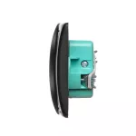 Simon Basic WMUW-10200x-Y011 Gniazdo wtyczkowe bez uziemienia podwójne, monoblok, 16A, 250V~, zaciski śrubowe; czarny Kompletne - nie do ramek