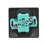 Simon Basic WMUW-10200x-Y011 Gniazdo wtyczkowe bez uziemienia podwójne, monoblok, 16A, 250V~, zaciski śrubowe; czarny Kompletne - nie do ramek