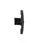 Simon Basic WMUK-0510F2-Y011 Gniazdo komputerowe RJ45 pojedyncze, kategoria 5e (moduł). Montaż gniazda na wkręty do puszki; czarny