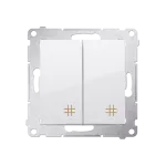 Simon 54 WMDL-0702xx-011 Łącznik krzyżowy podwójny (moduł) 10AX, 250V~, szybkozłącza; biały