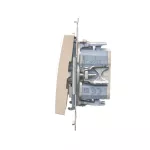 Simon 54 WMDL-0702xx-041 Łącznik krzyżowy podwójny (moduł) 10AX, 250V~, szybkozłącza; kremowy