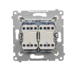 Simon 54 WMDL-0702xx-041 Łącznik krzyżowy podwójny (moduł) 10AX, 250V~, szybkozłącza; kremowy