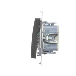 Simon 54 WMDL-0712xx-048 Łącznik krzyżowy podwójny z podświetleniem (moduł) 10AX, 250V~, szybkozłącza; antracyt