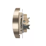 Simon 54 Nature WMDW-0020NM-044 Gniazdo wtyczkowe bez uziemienia z przesłonami podwójne do ramek NATURE (moduł) 16A, 250V~, zaciski śrubowe; złoty mat