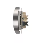 Simon 54 Nature WMDW-0021NM-043 Gniazdo wtyczkowe z uziemieniem z przesłonami podwójne do ramek NATURE (moduł) 16A, 250V~, zaciski śrubowe; srebrny mat