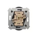 Simon 54 Nature WMDW-0021NM-048 Gniazdo wtyczkowe z uziemieniem z przesłonami podwójne do ramek NATURE (moduł) 16A, 250V~, zaciski śrubowe; antracyt