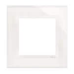 Simon 54 Nature WMDZ-0110xS-070 Ramka 1-krotna Nature-Szkło, BIAŁA PERŁA, IP20/IP44 (IP44-należy zastosować uszczelkę ramki DUN1)