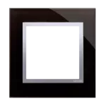 Simon 54 Nature WMDZ-0110xS-074 Ramka 1-krotna Nature-Szkło, KSIĘŻYCOWA LAWA, IP20/IP44 (IP44-należy zastosować uszczelkę ramki DUN1)