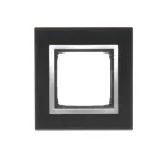 Simon 54 Nature WMDZ-0110xS-074 Ramka 1-krotna Nature-Szkło, KSIĘŻYCOWA LAWA, IP20/IP44 (IP44-należy zastosować uszczelkę ramki DUN1)