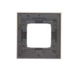 Simon 54 Nature WMDZ-0110xS-079 Ramka 1-krotna Nature-Metal, SATYNOWY BLASK, IP20/IP44 (IP44-należy zastosować uszczelkę ramki DUN1)