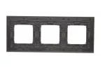 Simon 54 Nature WMDZ-0130xS-085 Ramka 3-krotna Nature-Drewno, ZŁOTE WENGE, IP20/IP44 (IP44-należy zastosować zestaw uszczelek DUN3)