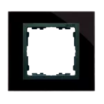 Simon 82 Nature W8-2817-32xxx-xxxx Ramka 1-krotna Nature-szkło, Czarna / pierścień grafit