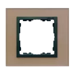 Simon 82 Nature W8-2817-34xxx-xxxx Ramka 1-krotna Nature-szkło, Miedź / pierścień grafit