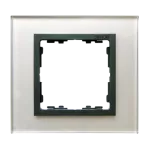 Simon 82 Nature W8-2817-35xxx-xxxx Ramka 1-krotna Nature-szkło, Szara / pierścień grafit
