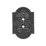 Simon 55 WMDW-P01311-149 Pokrywa gniazda wtyczkowego podwójnego do: SGZ2CM; Czarny mat