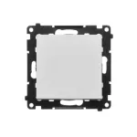 Simon 55 WMDL-01031x-143 Przycisk pojedynczy zwierny bez piktogramu (moduł) 10 AX, 250 V~, szybkozłącza; Aluminium mat