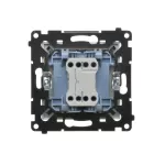 Simon 55 WMDL-01031x-143 Przycisk pojedynczy zwierny bez piktogramu (moduł) 10 AX, 250 V~, szybkozłącza; Aluminium mat