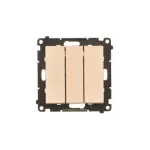 Simon 55 WMDL-031xx4-144 Przycisk potrójny (moduł) 10 AX, 250 V~, szybkozłącza; Szampański mat