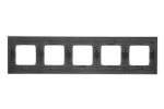 Simon 54 Nature WMDZ-0150xS-077 Ramka 5-krotna Nature-Metal, INOX KLASYCZNY, IP20/IP44 (IP44-należy zastosować zestaw uszczelek DUN5)