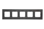 Simon 54 Nature WMDZ-0150xS-085 Ramka 5-krotna Nature-Drewno, ZŁOTE WENGE, IP20/IP44 (IP44-należy zastosować zestaw uszczelek DUN5)