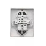 Simon Basic WMBW-12211x-C013 Gniazdo wtyczkowe z uziemieniem Schuko podwójne, z przesłonami torów prądowych; satynowy