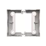 Simon Basic Neos WMYZ-22xNxx-J012 Puszka natynkowa pojedyncza, składana do ramek Basic NEOS. Głębokość 40 mm. (1 szt. PSCS/.. = 2 elementy); stal inox