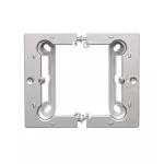 Simon Basic Neos WMYZ-22xNxx-4012 Puszka natynkowa pojedyncza, składana do ramek Basic NEOS. Głębokość 40 mm. (1 szt. PSCS/.. = 2 elementy); srebrny mat