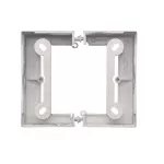 Simon Basic Neos WMYZ-22xNxx-4012 Puszka natynkowa pojedyncza, składana do ramek Basic NEOS. Głębokość 40 mm. (1 szt. PSCS/.. = 2 elementy); srebrny mat