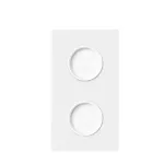 Simon 100 W100-10020220x-230 Panel 2-krotny: 2 gniazda zasilające; biały mat