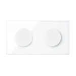 Simon 100 W100-10020191x-130 Panel 2-krotny IP44: 2 gniazda zasilające; biały