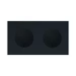 Simon 100 W100-10020191x-238 Panel 2-krotny IP44: 2 gniazda zasilające; czarny mat