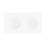 Simon 100 W100-10020191x-230 Panel 2-krotny IP44: 2 gniazda zasilające; biały mat
