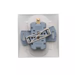 Simon 54 WMDW-00210Y-011 Gniazdo wtyczkowe z uziemieniem podwójne, z funkcją niezmienności faz, 16A, 250V~, zaciski śrubowe. Kompletne - nie do ramek; biały