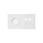 Simon 100 W100-10020226x-230 Panel 2-krotny: 1 gniazdo + 1 TV + 1 RJ45; biały mat