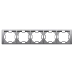 Simon Basic Neos WMYZ-04520N-J013 Ramka 5-krotna NEOS – uniwersalna poziom i pion; stal inox