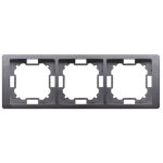 Simon Basic Neos WMYZ-04320N-4013 Ramka 3-krotna NEOS – uniwersalna poziom i pion; srebrny mat