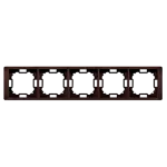 Simon Basic Neos WMYZ-04520N-W013 Ramka 5-krotna NEOS – uniwersalna poziom i pion; mahoniowy