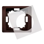 Simon Basic Neos WMYZ-04121N-W013 Ramka 1-krotna NEOS do wersji bryzgoszczelnej IP44 z uszczelką; mahoniowy