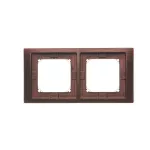 Simon Basic Neos WMYZ-04221N-W013 Ramka 2-krotna NEOS do wersji bryzgoszczelnej IP44 z zestawem uszczelek; mahoniowy