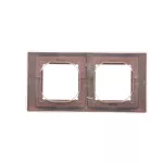 Simon Basic Neos WMYZ-04221N-W013 Ramka 2-krotna NEOS do wersji bryzgoszczelnej IP44 z zestawem uszczelek; mahoniowy
