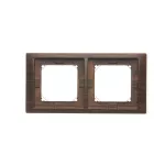 Simon Basic Neos WMYZ-04221N-E013 Ramka 2-krotna NEOS do wersji bryzgoszczelnej IP44 z zestawem uszczelek; dębowy