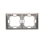 Simon Basic Neos WMYZ-04220N-Y013 Ramka 2-krotna NEOS – uniwersalna poziom i pion; tytanowy