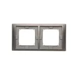 Simon Basic Neos WMYZ-04221N-Y013 Ramka 2-krotna NEOS do wersji bryzgoszczelnej IP44 z zestawem uszczelek; tytanowy