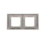 Simon Basic Neos WMYZ-04221N-Y013 Ramka 2-krotna NEOS do wersji bryzgoszczelnej IP44 z zestawem uszczelek; tytanowy