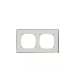 Simon 55 WMDZ-TRD2.166-111 Ramka 2-krotna DUO; Biała, podstawa złota