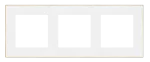 Simon 55 WMDZ-TRD3.166-111 Ramka 3-krotna DUO; Biała, podstawa złota