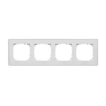 Simon 55 WMDZ-TRD4.166-111 Ramka 4-krotna DUO; Biała, podstawa złota