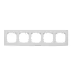 Simon 55 WMDZ-TRD5.166-111 Ramka 5-krotna DUO; Biała, podstawa złota